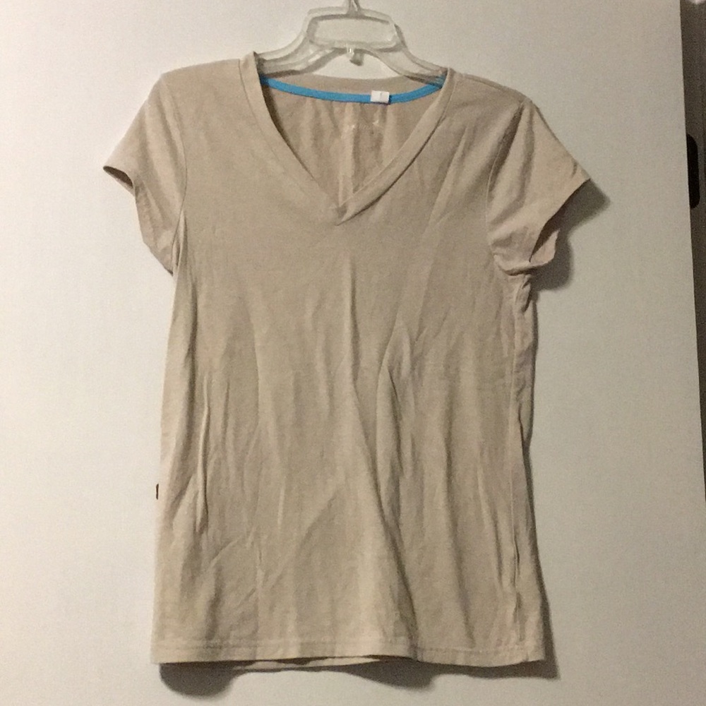 Grane Tan V Neck Shirt